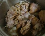 鶏モモで簡単☆アドボ☆レンズ豆ご飯添え作り方4写真