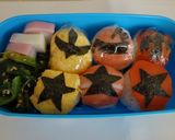 簡単おにぎり☆キューレンジャー弁当☆作り方9写真