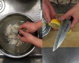 牡蠣の炊き込みとレモンソースの肉団子♪作り方1写真