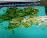 水菜と鶏ささみの簡単サラダ作り方2写真