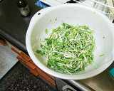 水菜と鶏ささみの簡単サラダ作り方3写真