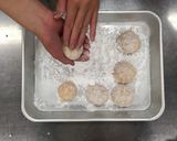 牡蠣の炊き込みとレモンソースの肉団子♪作り方9写真
