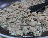 ゴボウとジャガイモと挽肉の味噌炒めごはん作り方3写真