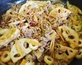 ✿牛肉入り❤れんこんとごぼうのきんぴら❤作り方7写真