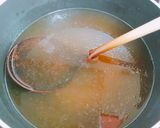 しっとり胸肉の茹で汁でスープ作り方1写真