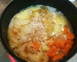 簡単時短!新じゃが新たまの鶏挽き肉じゃが作り方4写真