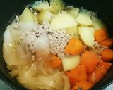 簡単時短!新じゃが新たまの鶏挽き肉じゃが作り方5写真