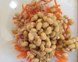 レンジで簡単ツナと煮大豆の炒め煮風作り方2写真