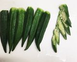 簡単おつまみ☆オクラの梅干し和え作り方5写真