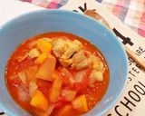[ファインスパイス]鶏とりんごのトマト煮作り方5写真