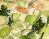 鮭とチンゲン菜のクリーム煮作り方6写真