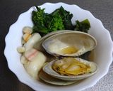 菜の花とホンビノス貝の炊き合わせ作り方6写真