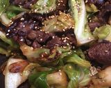 キャベツと牛肉の炒め物作り方6写真