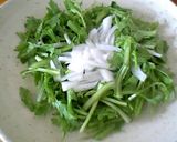 春菊と玉葱のレーズンドレッシングサラダ作り方6写真