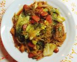 ウィンナー野菜ミックス☆ソース炒め作り方5写真