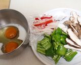 ひと鍋簡単！ふんわり卵で野菜炒め作り方1写真