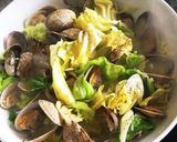 アサリと春キャベツのボンゴレパスタ作り方5写真
