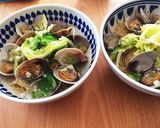 アサリと春キャベツのボンゴレパスタ作り方7写真