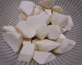 山村風味、キノコと里芋のお味噌汁作り方1写真