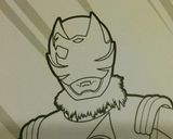 キュウレンジャーキャラ弁オオカミブルー作り方2写真