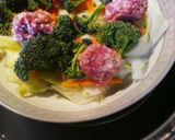 リボンだいこんの肉団子蒸し作り方3写真