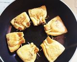 モチっとキムチ納豆の巾着焼き作り方6写真