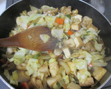 鶏もも肉と生揚げ（厚揚げ）の野菜炒め作り方4写真