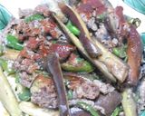 茄子と牛肉とピーマンの味噌炒め中華風味作り方14写真