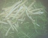 豆苗と細切り油揚げの炒めもの⭐︎作り方1写真