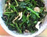 ほうれん草とシメジの磯辺和え作り方4写真
