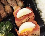 卵焼きに飽きたら～ゆで卵ベーコン巻き♡作り方2写真