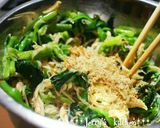 *常備菜*小松菜と蒸し鶏のからし和え作り方6写真