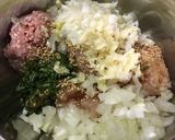 鳥ひき肉のシソ巻き焼き作り方3写真