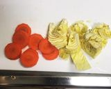 腹ペコさんに☆野菜と卵のスープ作り方1写真