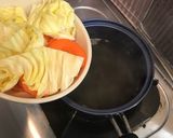 腹ペコさんに☆野菜と卵のスープ作り方2写真