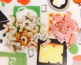 和えるだけ☆ちくわとハムのなめ茸パスタ作り方2写真