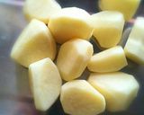 新じゃがの甘辛みその煮っころがし作り方1写真