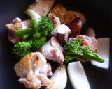 鶏と野菜のガーリック炒め♪作り方5写真