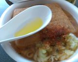 カップ麺にオリーブオイル♥オシャレランチ作り方3写真