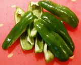 ピーマンの素揚げ(薄塩味)揚物のついでに作り方1写真