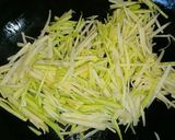 大根の皮 出汁昆布 のキンピラ作り方3写真