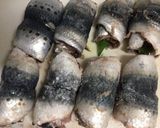 鰯の梅じそ巻き☆ポン照りソース♪作り方3写真