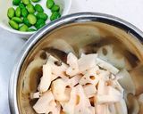 れんこんのガーリックきんぴら作り方1写真