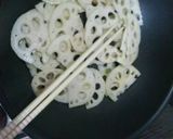 レンコンのきんぴら(ソース味)作り方2写真