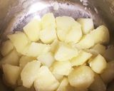 ポテト温玉のオープンサンドinデミソース作り方2写真