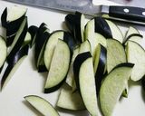 茄子と豚バラ肉の甘味噌炒め☆作り方1写真