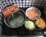 節約飯♪ チキンキーマカレー♪作り方1写真