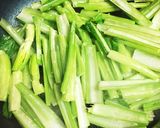 小松菜と塩昆布とたまご作り方1写真