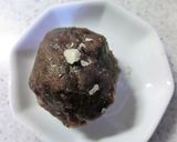 ぼたもちに　胡麻・塩と　オリーブオイル作り方3写真
