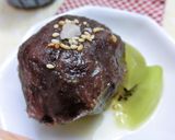 ぼたもちに　胡麻・塩と　オリーブオイル作り方5写真